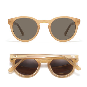 OTIS SAND - Bio Acetate Sand coloured Frame l Khaki Polarised Lens - Soek Fashion Eyewear Australia