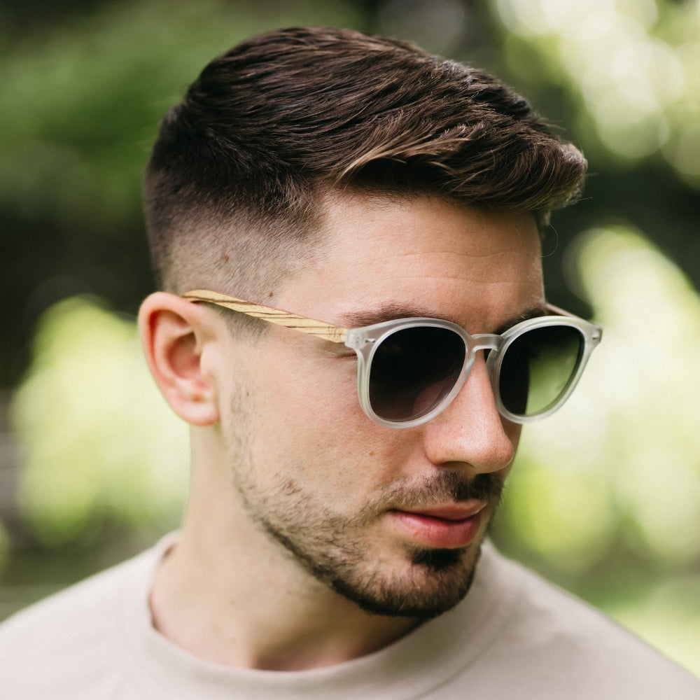 TAINE FROST Khaki Lens l Walnut Arms - Soek Fashion Eyewear Australia