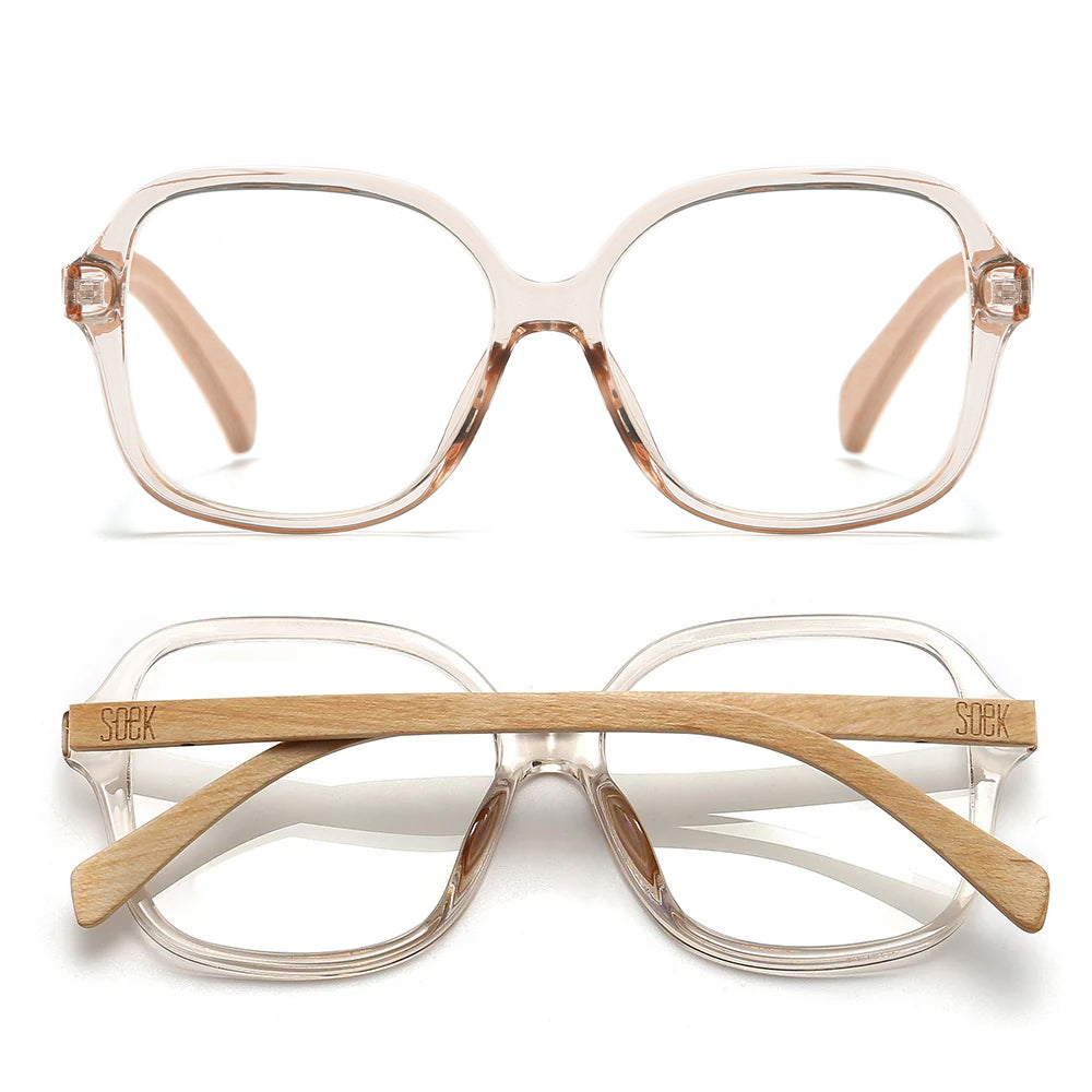 SCARLETT CHAMPAGNE l Blue Light Magnifying Reader - Soek Fashion Eyewear Australia