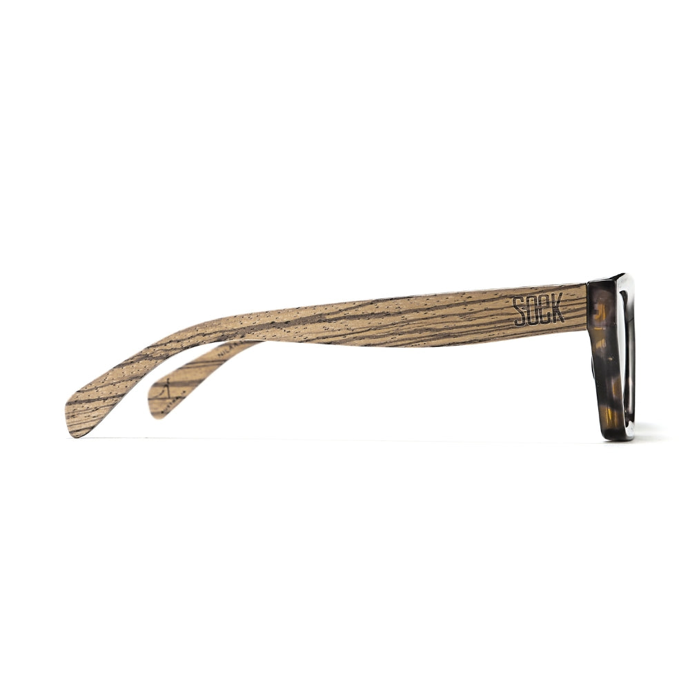 NILAA HONEY TORT l Graduated Brown Lens l Walnut Arms - Soek Fashion Eyewear Australia