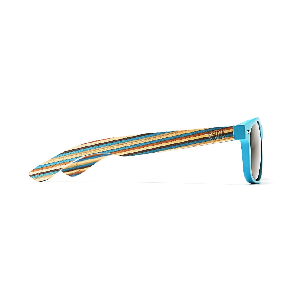 LITTLE SHELLY KIDS Polarised Sunnies l Striped Arms l Age 7-10 - Soek Fashion Eyewear Australia