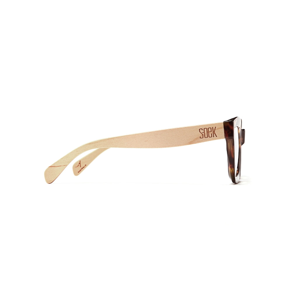ZAHRA TOFFEE l Wooden Blue Light Magnifying Reader - Soek Fashion Eyewear Australia