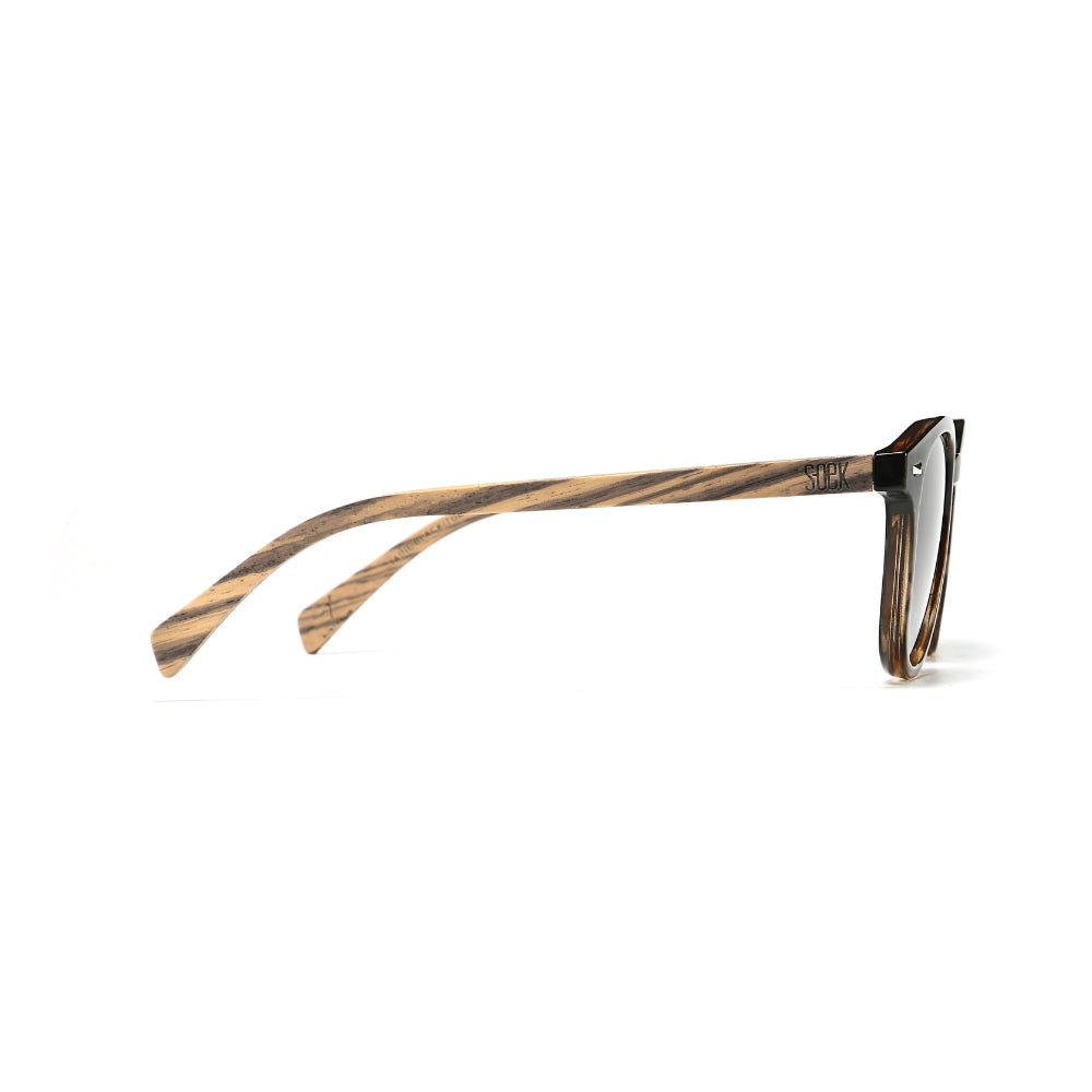 TAINE BLACK TORT  Khaki Lens l Walnut Arms - Soek Fashion Eyewear Australia