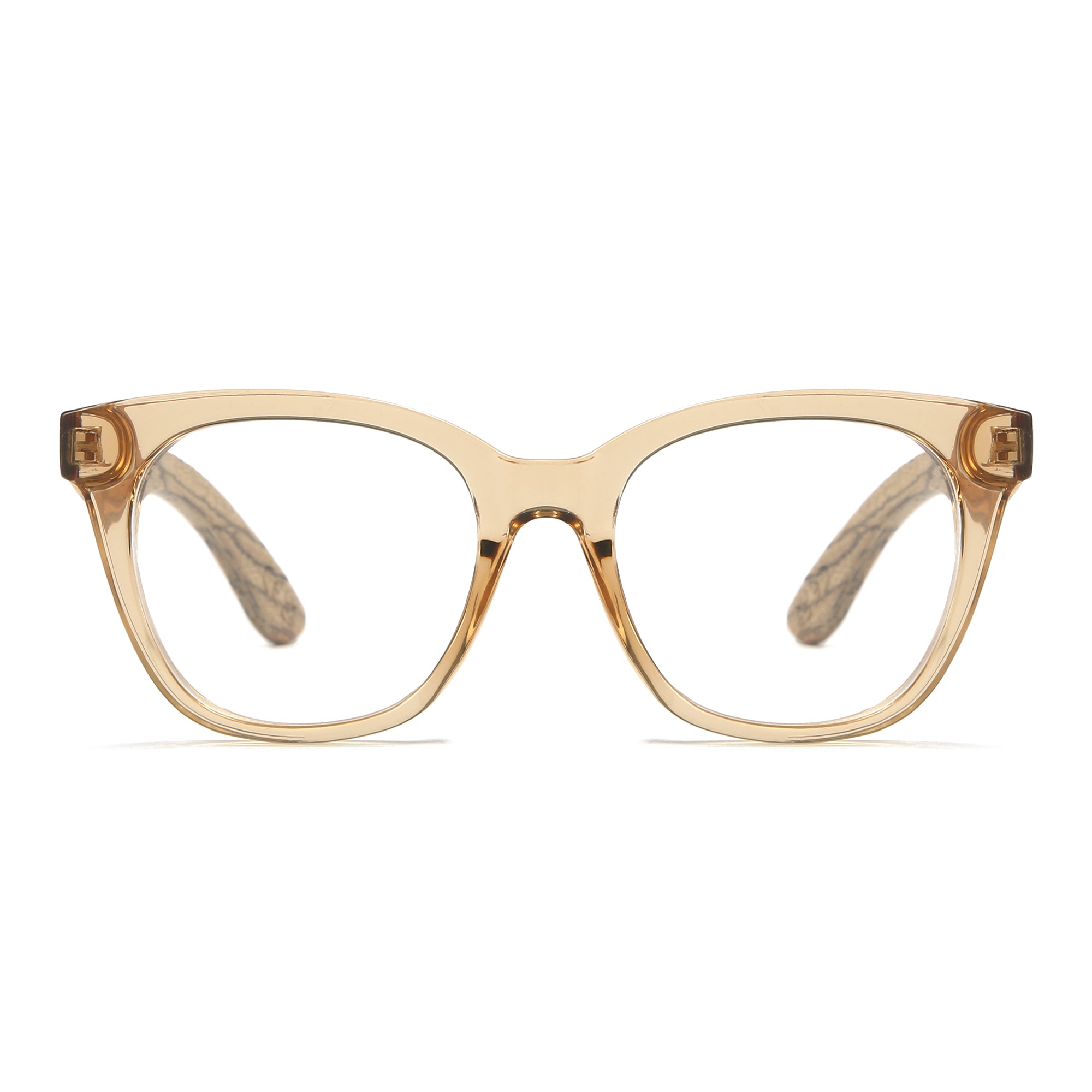 LILA GRACE CHAMPAGNE l Wooden Magnifying Blue Light Reader - Soek Fashion Eyewear Australia