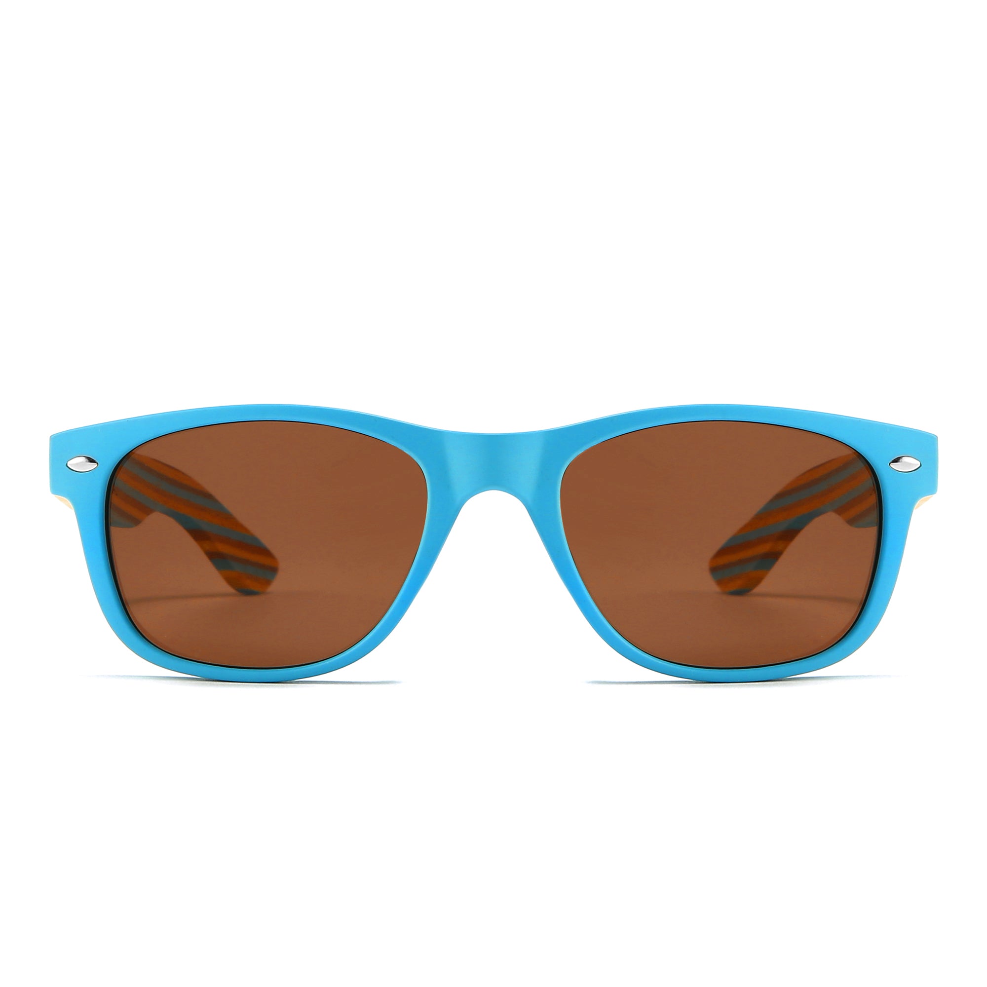 LITTLE SHELLY KIDS Polarised Sunnies l Striped Arms l Age 7-10 - Soek Fashion Eyewear Australia