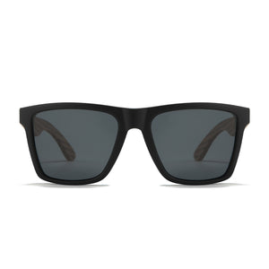 DALTON  Black Sunglasses l Black Lens l Walnut Arms - Soek Fashion Eyewear Australia