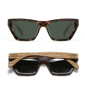 NILAA HONEY TORT l Graduated Brown Lens l Walnut Arms - Soek Fashion Eyewear Australia