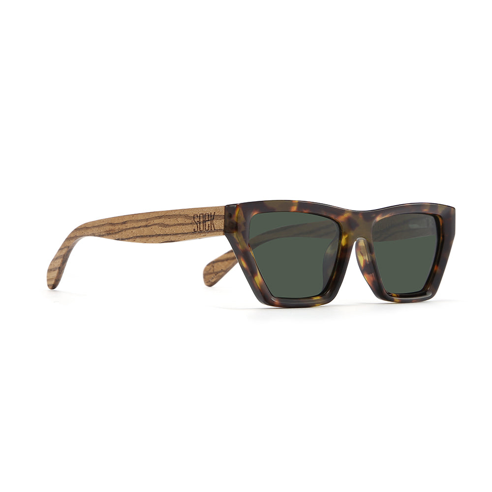 NILAA HONEY TORT l Graduated Brown Lens l Walnut Arms - Soek Fashion Eyewear Australia