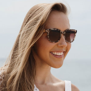 LILA GRACE IVORY TORTOISE l Brown Lens l White Maple Arms - Soek Fashion Eyewear Australia