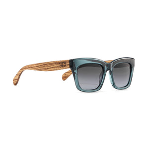 MORGAN INDIGO l Grey Lens l Walnut Arms - Soek Fashion Eyewear Australia