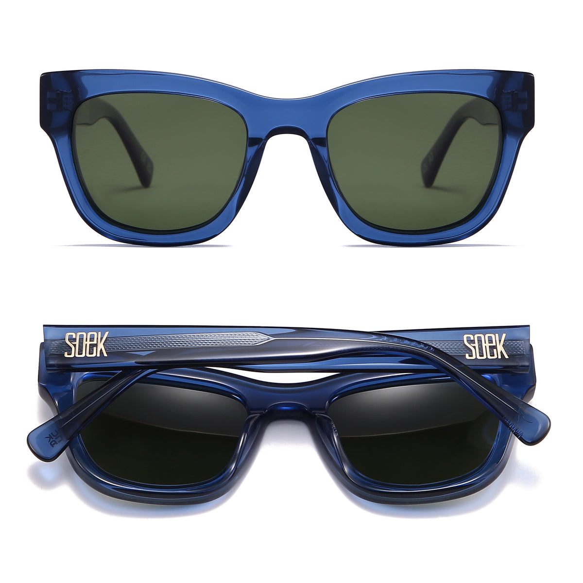 COLLIDE COBALT - Bio Acetate Tortoise Frame l Black Polarised Lens - Soek Fashion Eyewear Australia