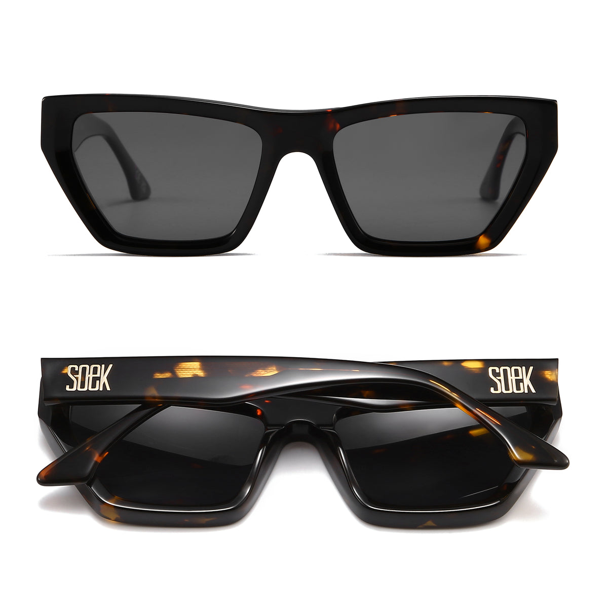 BEYOND EBONY - Plant Based Dark Tortoise Frame l Black Polarised Lens - Soek Fashion Eyewear Australia