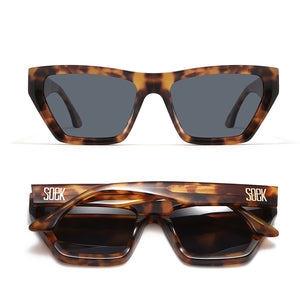 BEYOND SUNKISSED - Bio Acetate Tortoise Frame l Black Polarised Lens - Soek Fashion Eyewear Australia