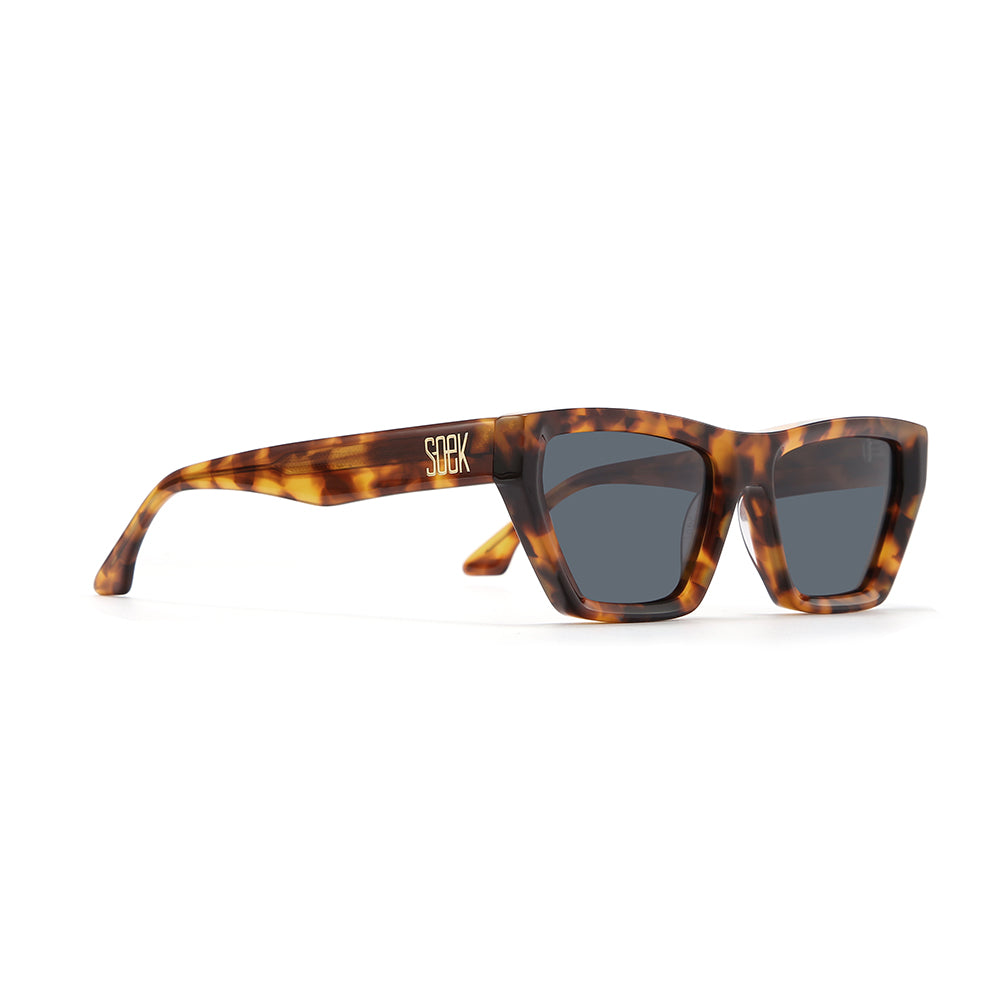 BEYOND SUNKISSED - Bio Acetate Tortoise Frame l Black Polarised Lens - Soek Fashion Eyewear Australia