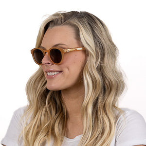 OTIS SAND - Bio Acetate Sand coloured Frame l Khaki Polarised Lens - Soek Fashion Eyewear Australia