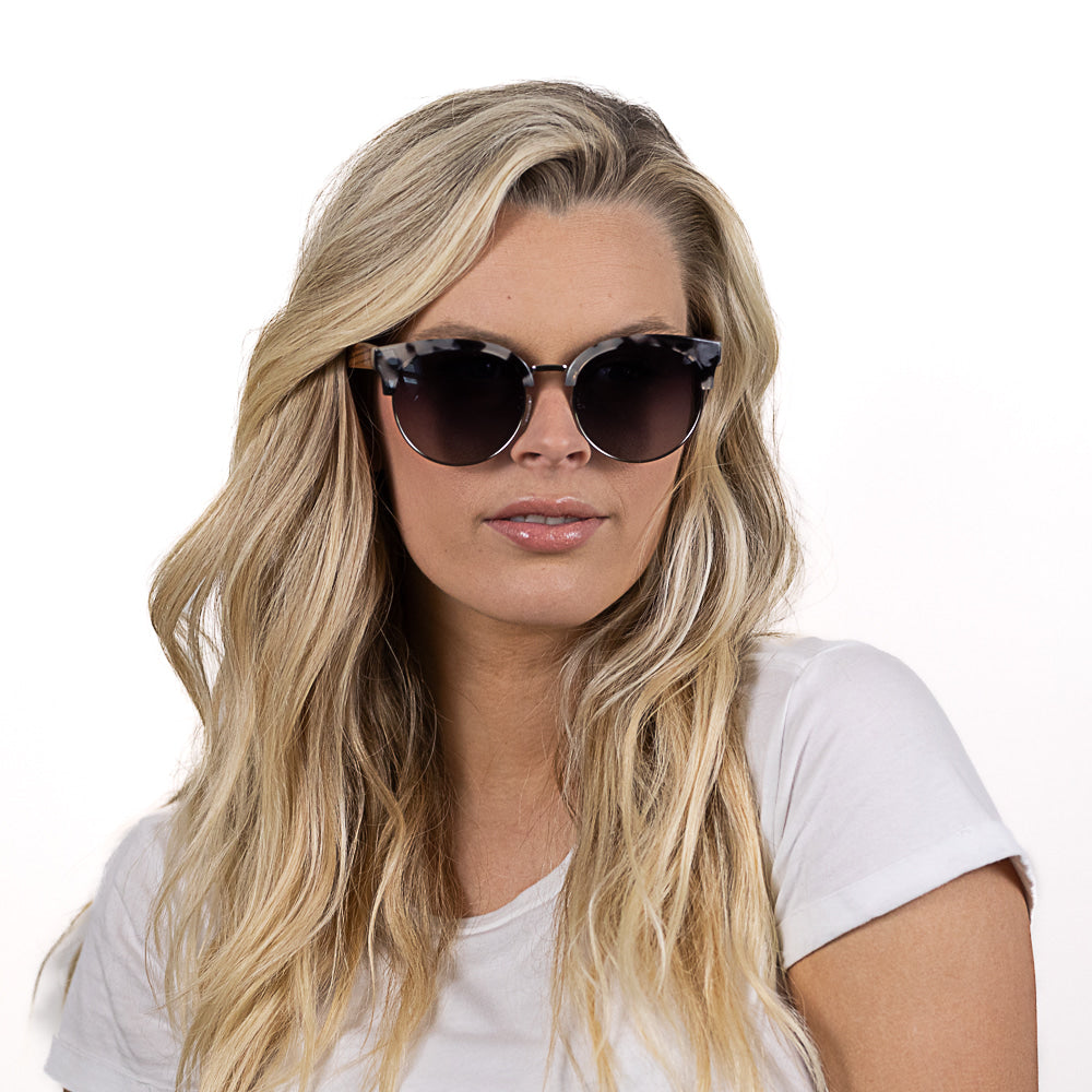 HEATHER IVORY TORT l Grey Lens l White Maple Arms - Soek Fashion Eyewear Australia