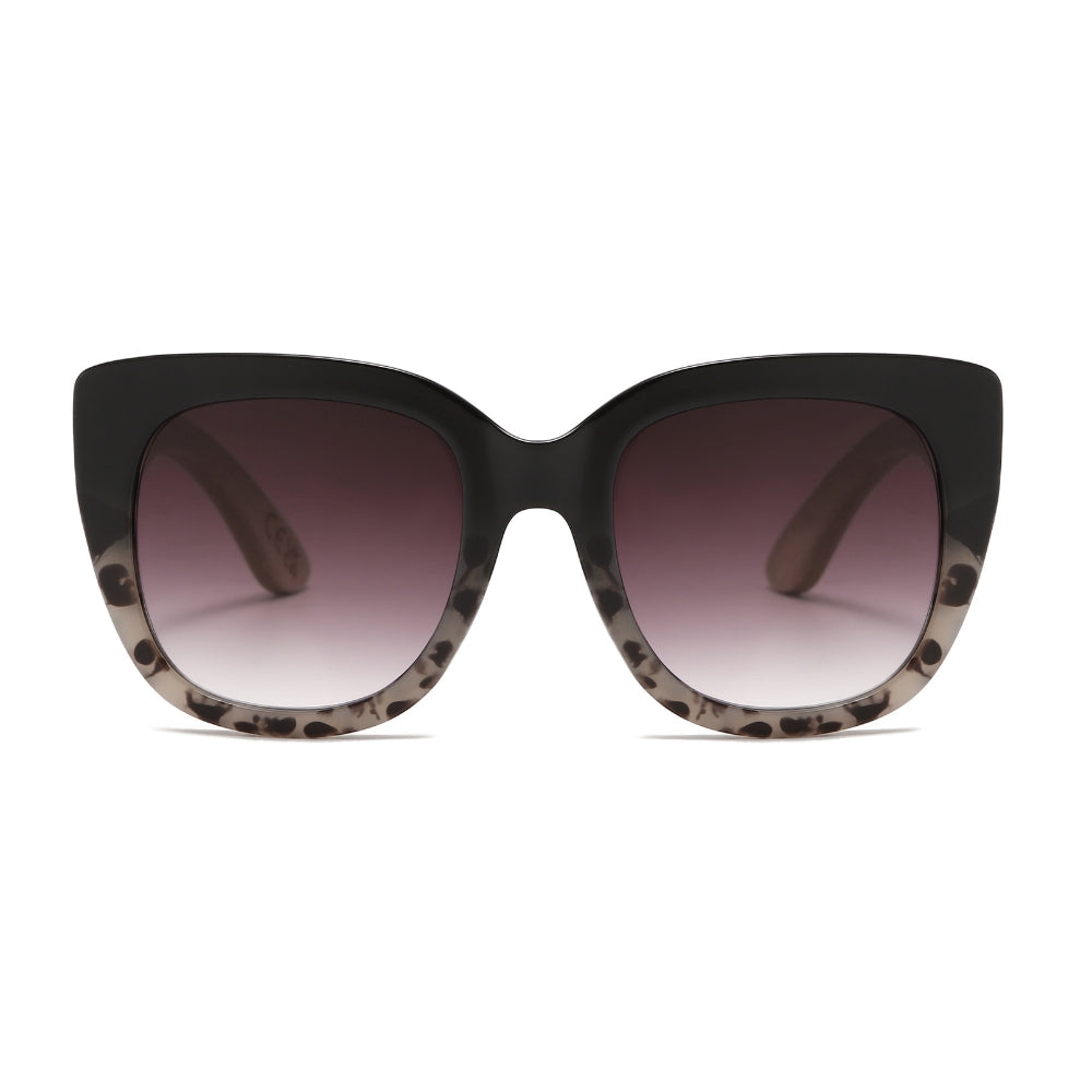 Magnifying SUN Reader l RIVIERA BLACK/IVORY - Soek Fashion Eyewear Australia