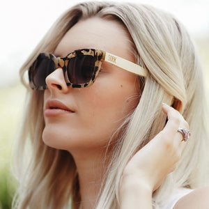 SUNGLASS READER l Zahra Opal Tort l UV 400 Magnifying Lens - Soek Fashion Eyewear Australia