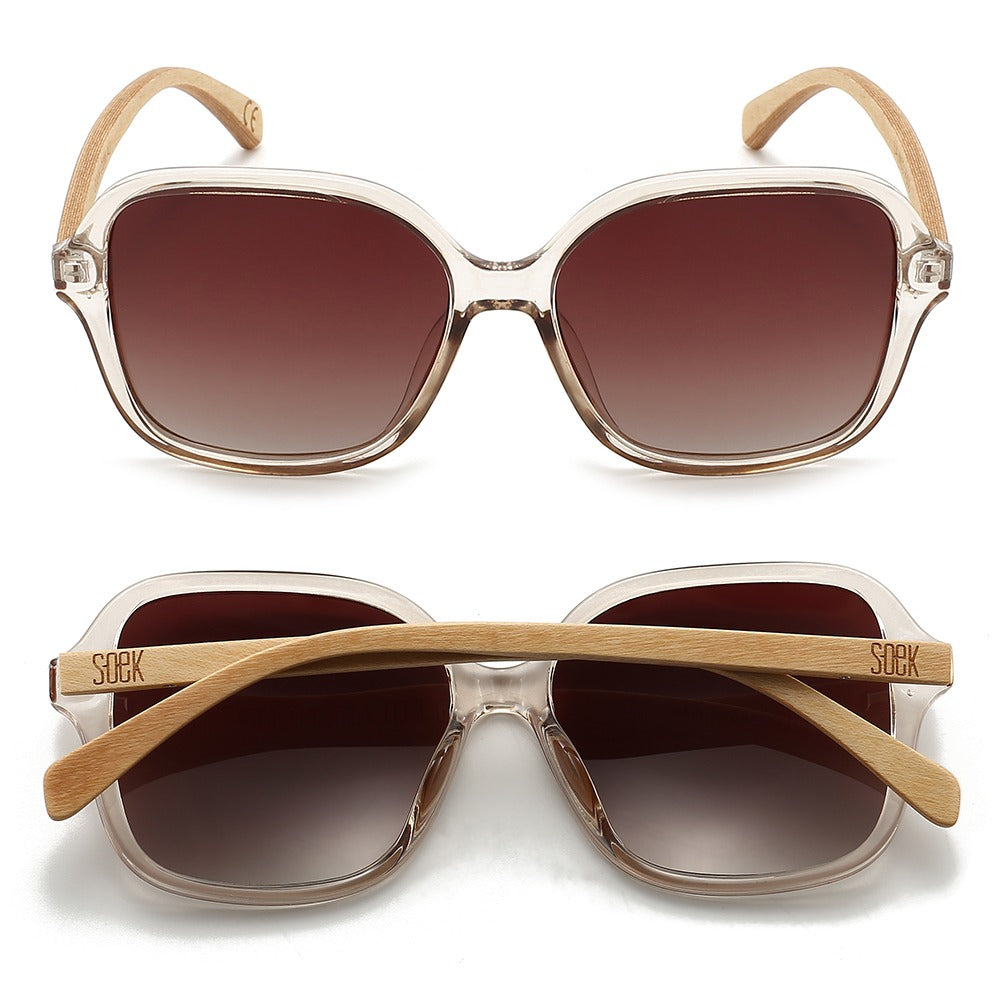 SCARLETT CHAMPAGNE Brown Gradient Lens l Maple Arms - Soek Fashion Eyewear Australia